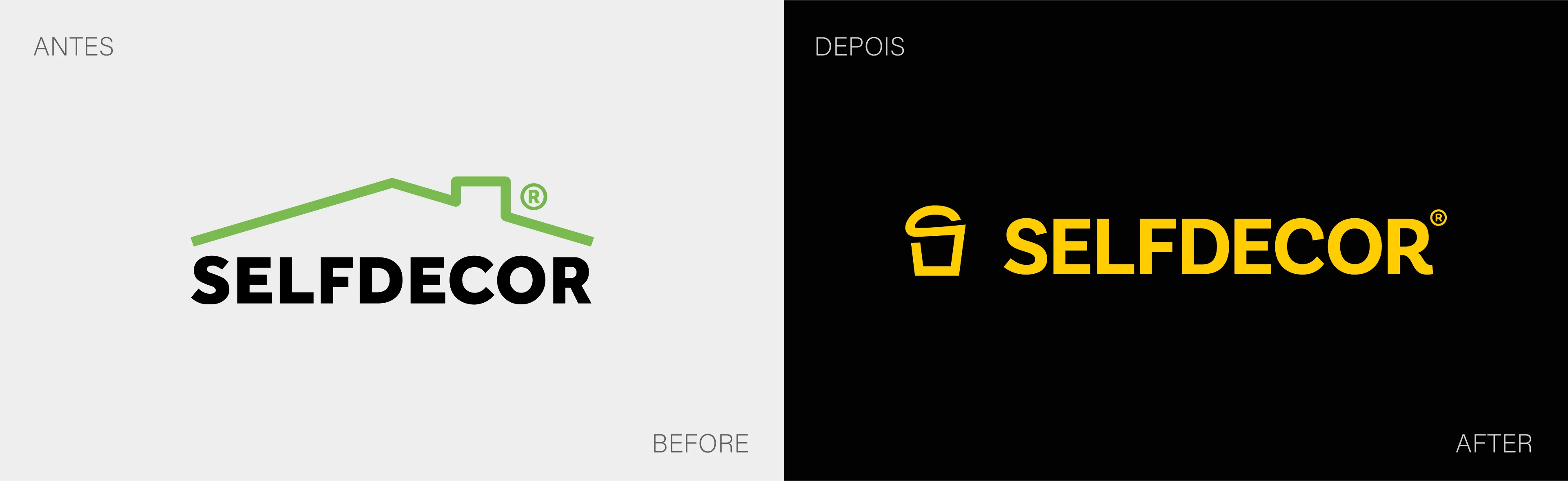 SELFDECOR — antes e depois do rebranding